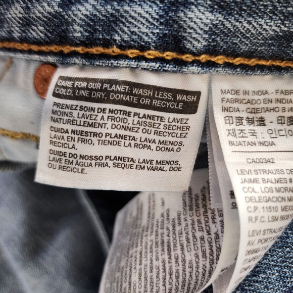 Levi 541 W32 L34 Men's Blue Jeans 100% Cotton Medium Wash Denim Pants - Picture 8 of 11